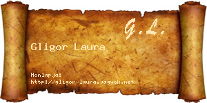 Gligor Laura névjegykártya